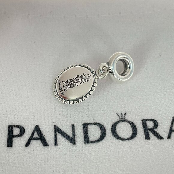 Pandora Singapore Dangle Charm Travel Gift Pendant Sterling Silver - Picture 3 of 3